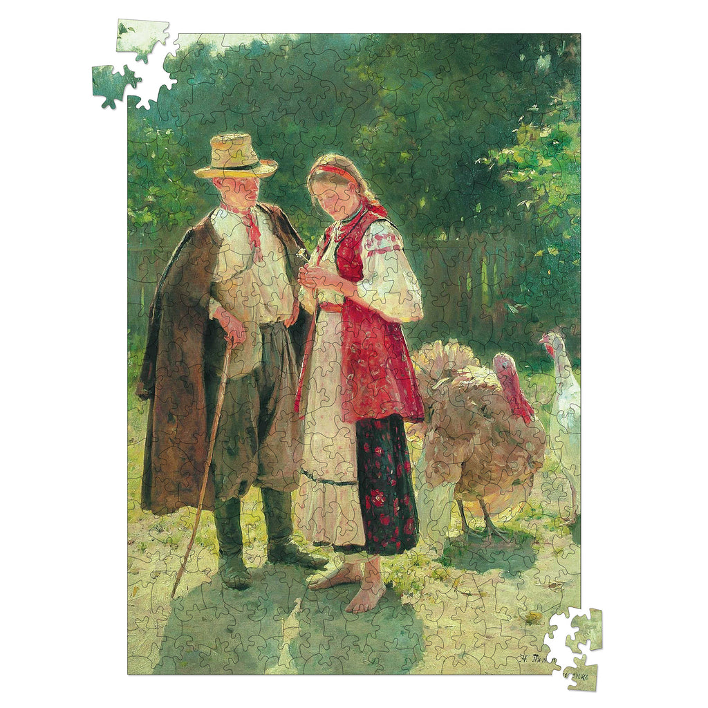 Wooden Shaped Puzzle "Idyll. Mykola Pymonenko" 300 pieces