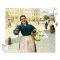 Wooden Shaped Puzzle "Kyiv Flowergirl. Mykola Pymonenko" 300 pieces