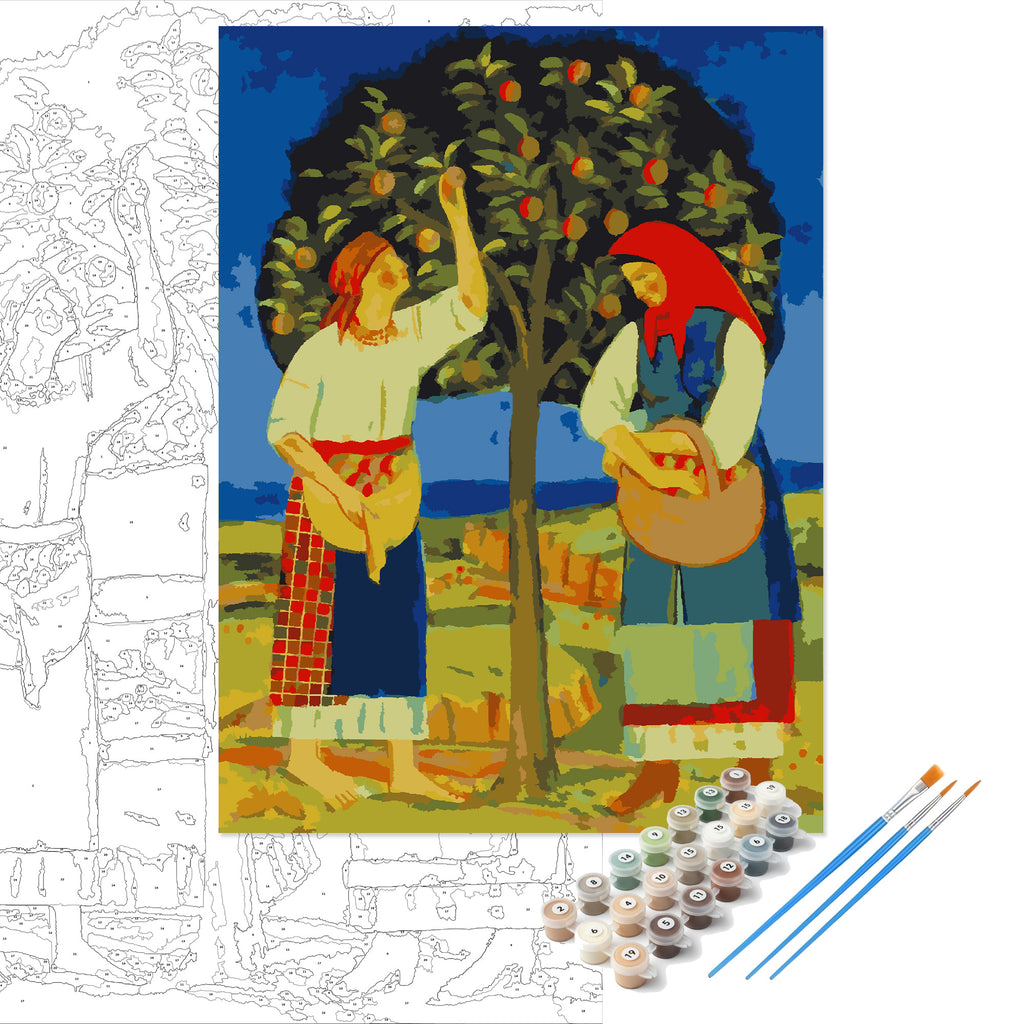 Paint by Numbers "Women by an Apple Tree. Tymko Boichuk"
