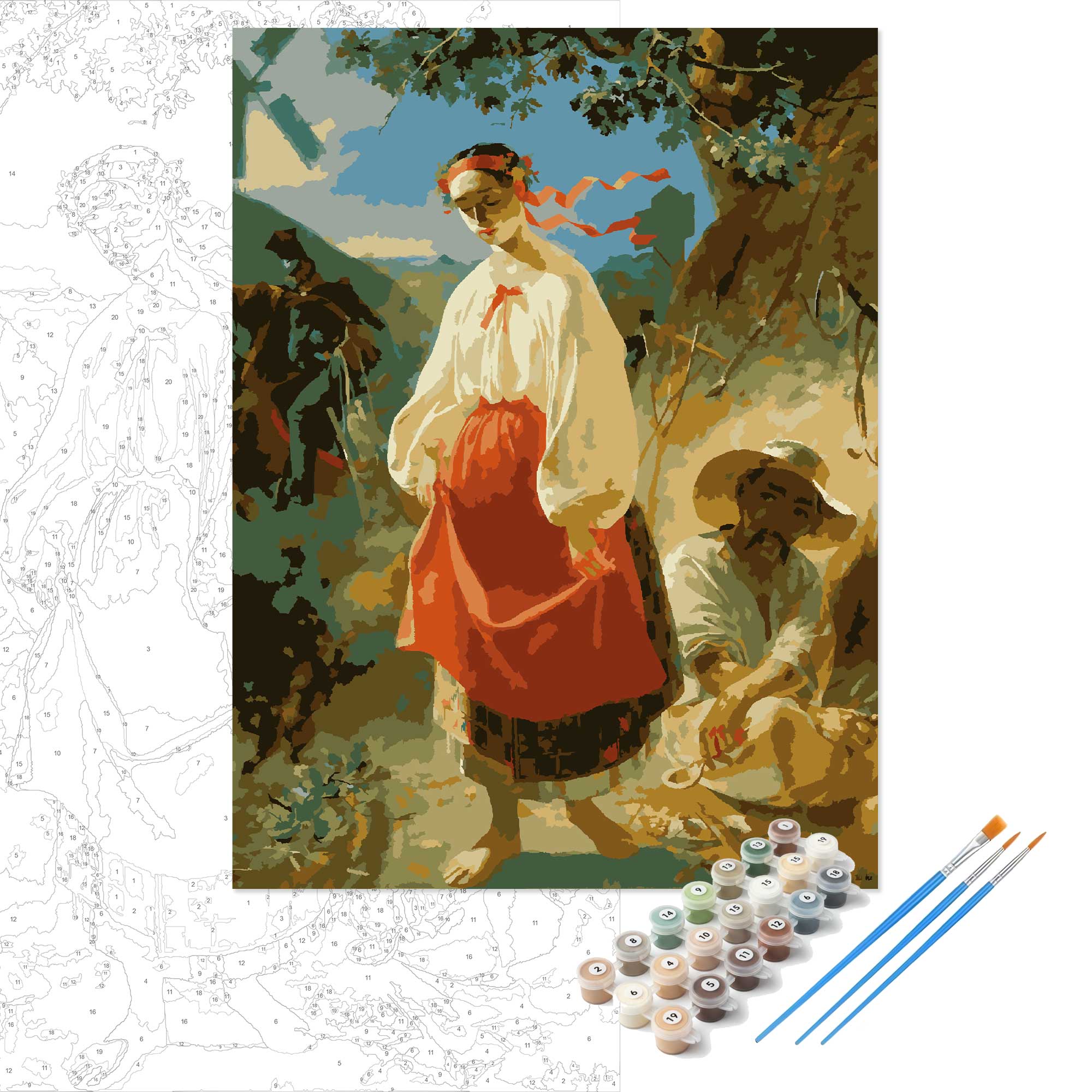 Картина за номерами "Катерина. Тарас Шевченко"