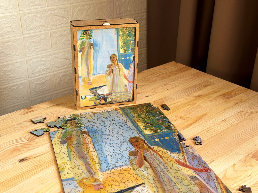 Wooden Shaped Puzzle "Annunciation. Oleksandr Murashko" 300 pieces