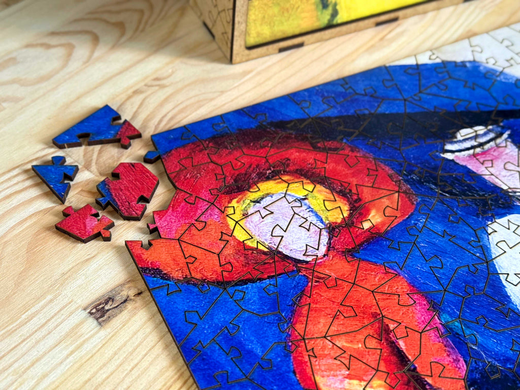 Wooden Shaped Puzzle "Three Female Figures. Alexandra Exter" 300 pieces