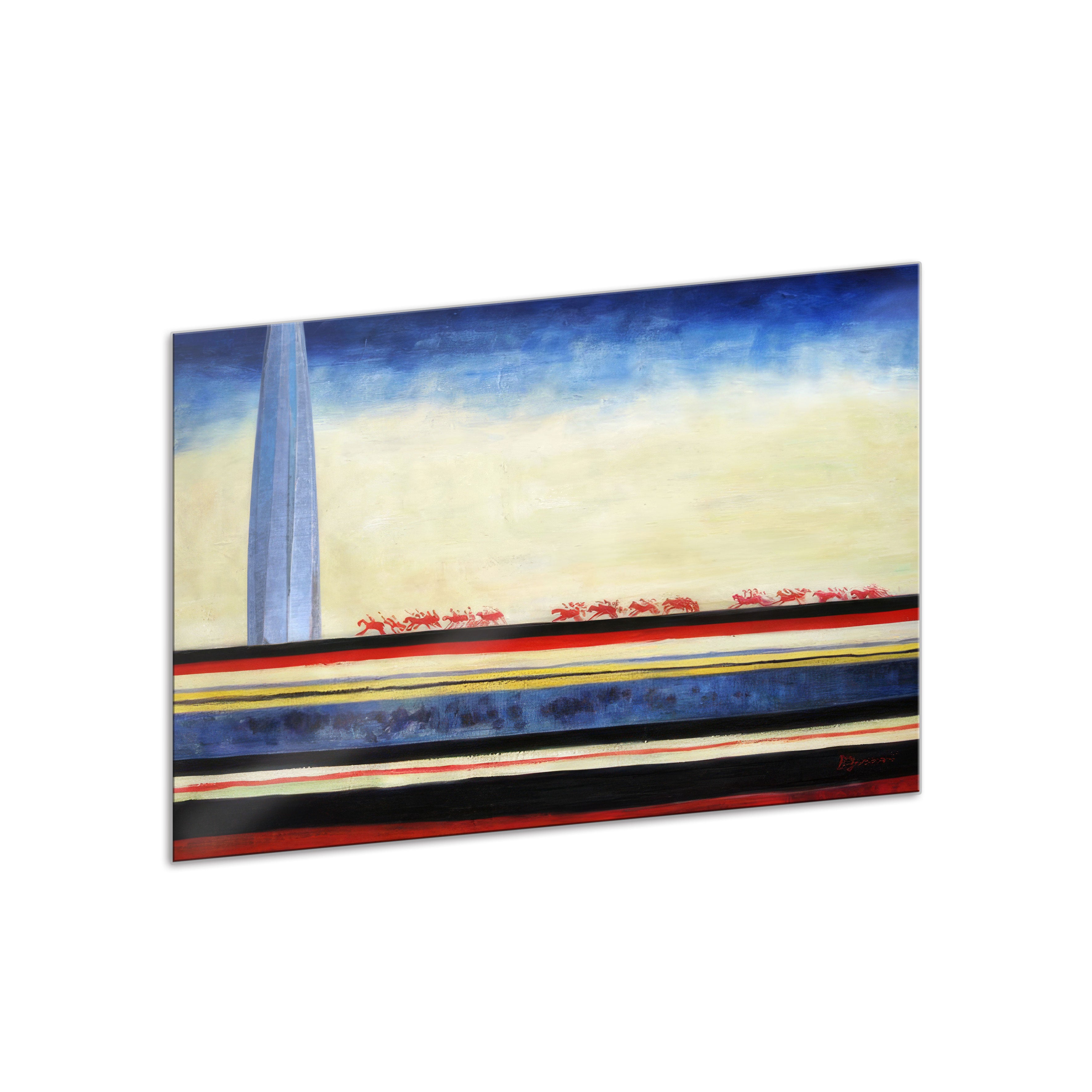 Interchangeable panel for art lamp "Cavalry. Kazimir Malevich"