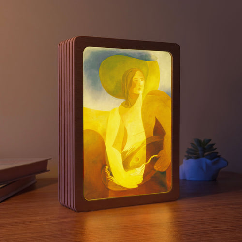 Art Lamp "Woman with Fish. Alexandra Exter"