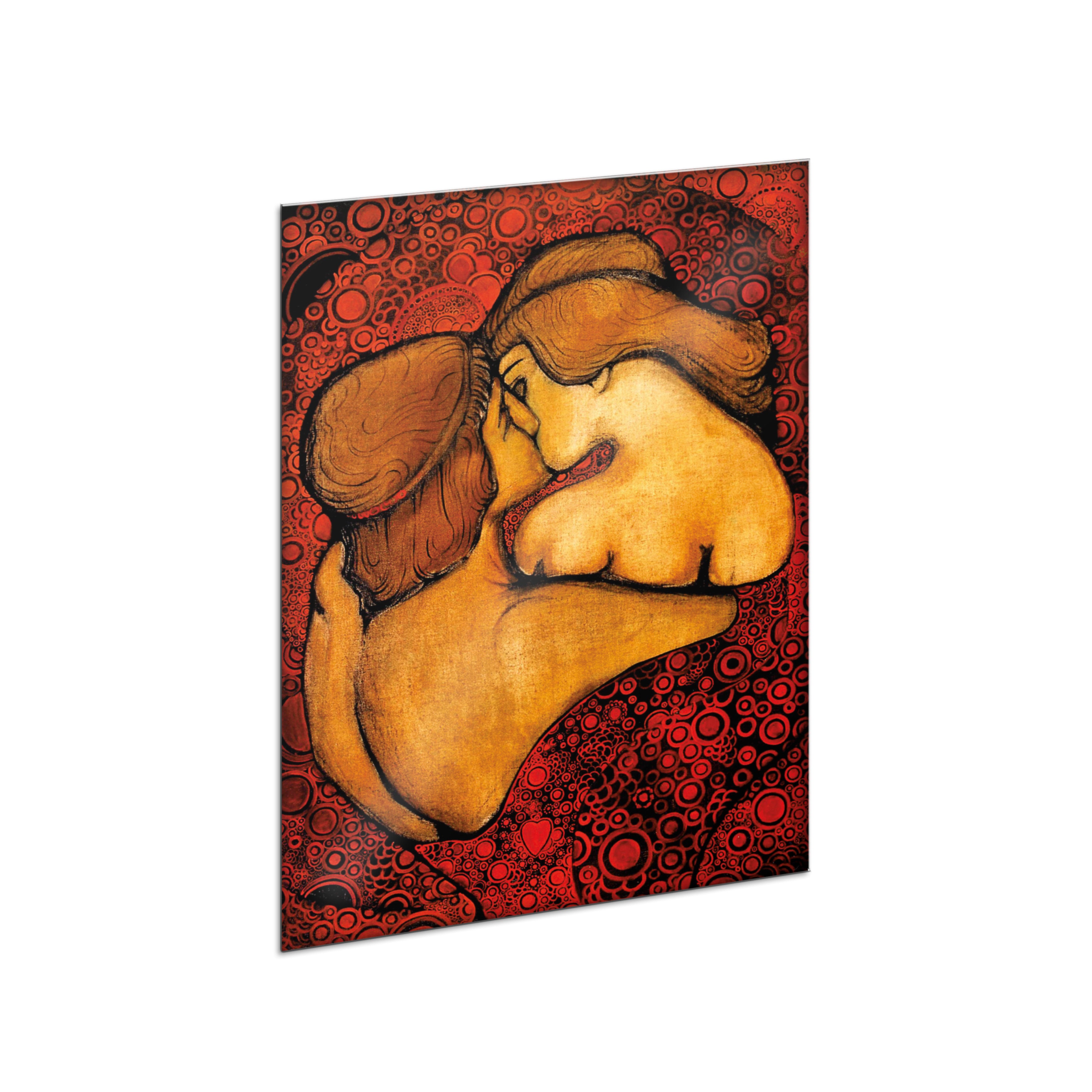 Interchangeable panel for art lamp "The Kiss. Vsevolod Maksymovych"